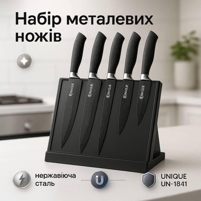 Кухонний набір ножів для нарізання, Набір ножів для гурманів і кулінарів, Красиві кухонні ножі JR-32