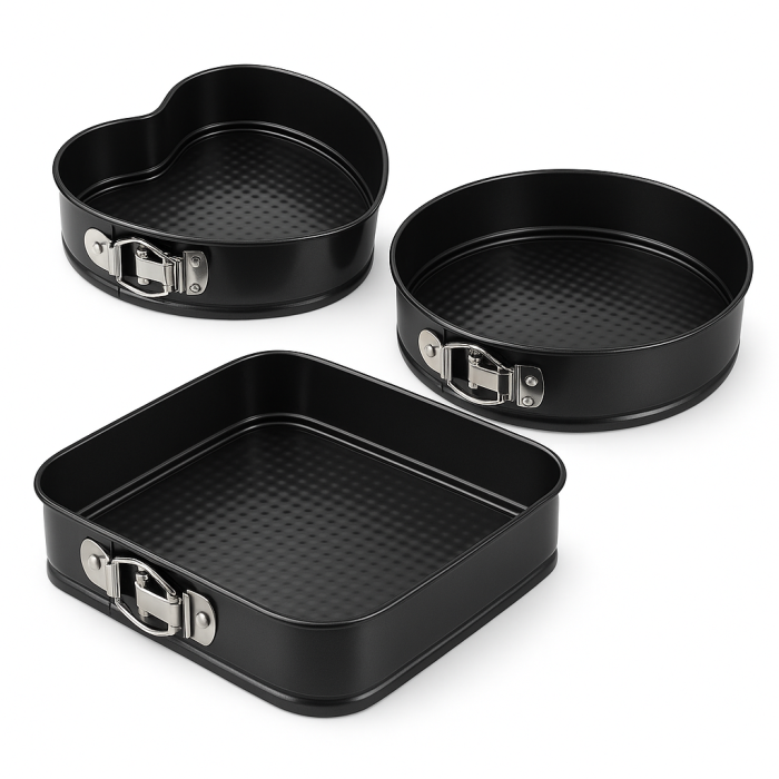 Круглі форми для випічки в духовці, Набір кулінарних кілець, Набір для випічки з нержавіючої сталі ZQ-43