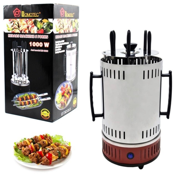 Електрошашличниця вертикальна Domotec MS-7783 нержавіюча сталь GA-68