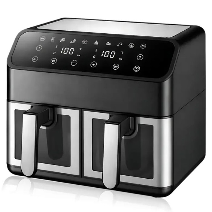Аерогриль з подвійним кошиком Domotec MS-3226 4800 Вт 13л з регулюванням температури DU-78