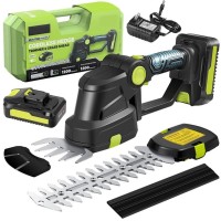 Акумуляторні ножиці кущоріз Krafftec 2 в 1 два акумулятори зарядний пластиковий кейс AE-56