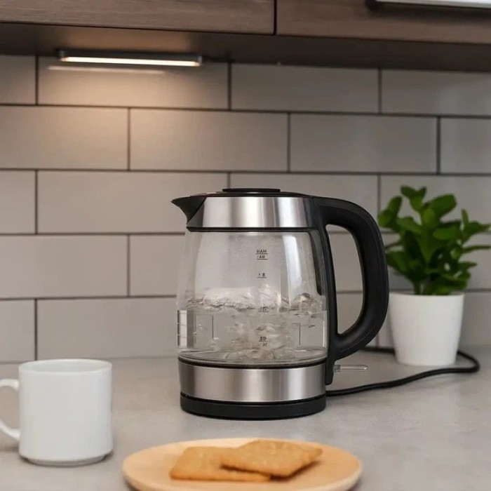 Електричний чайник Domotec MS-7946 скляний 1,7л 2200Вт CR-62