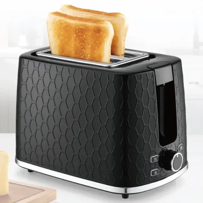Тостер на 2 скибочки з регулюванням температури, Тостер з регулятором зі стійкими ніжками TI-12