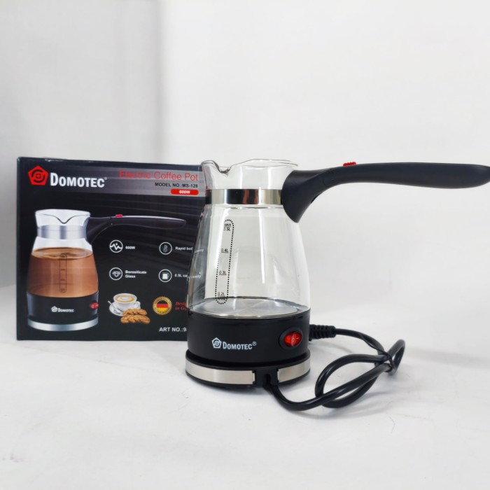 Турка електрична зручна Domotec R-128 0.5л 600Вт, Турка для заварювання кави побутова електрична WA-81