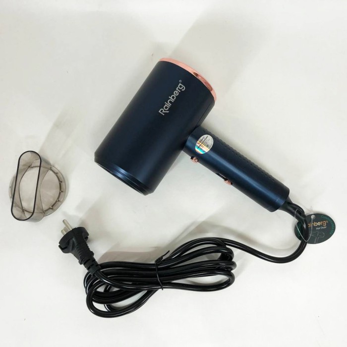 Фен Rainberg RB-2212 8800Вт з регуляцією температури та швидкості для сушіння та укладання волосся Blue