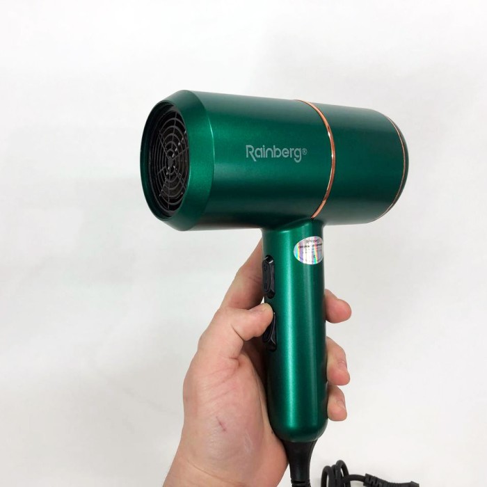 Портативний фен з насадками Rainberg, Фен з регулюванням температури для укладання OW-57