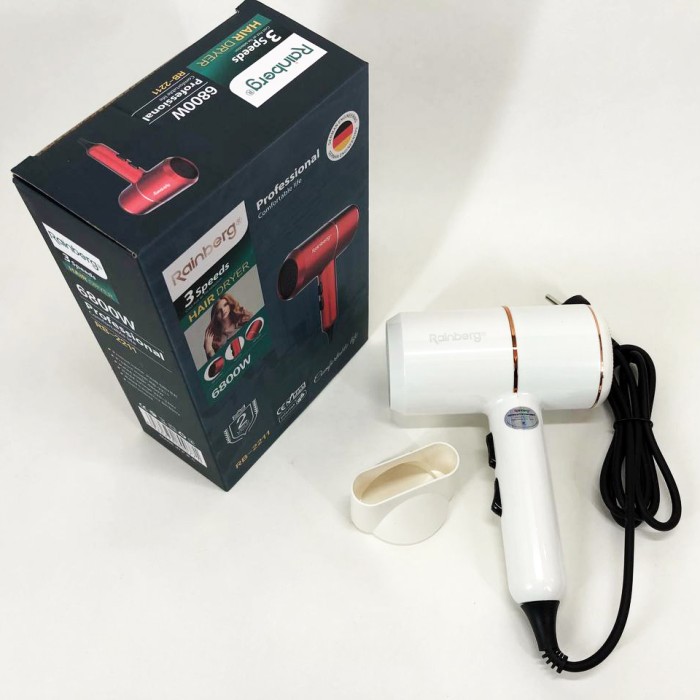 Фен для укладання будь-якого волосся Rainberg, Професійний фен з іонізацією і термозахистом RT-87