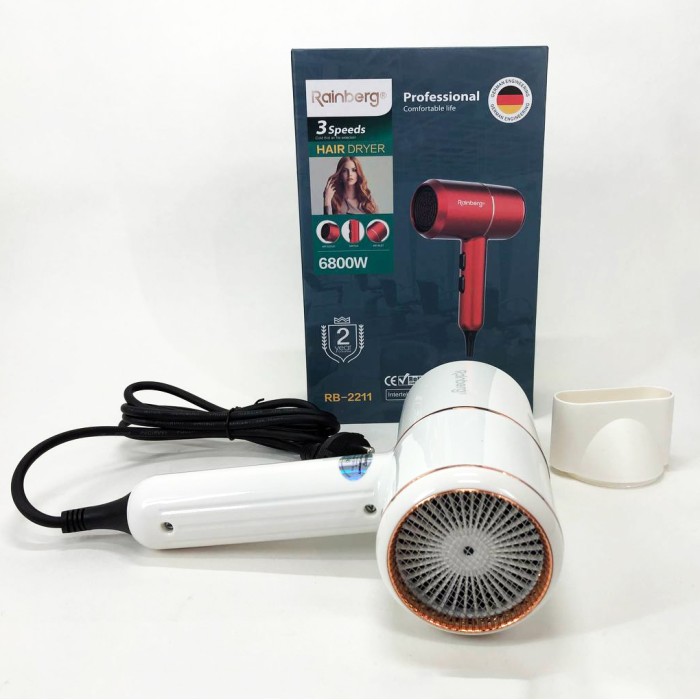 Фен для укладання будь-якого волосся Rainberg, Професійний фен з іонізацією і термозахистом RT-87