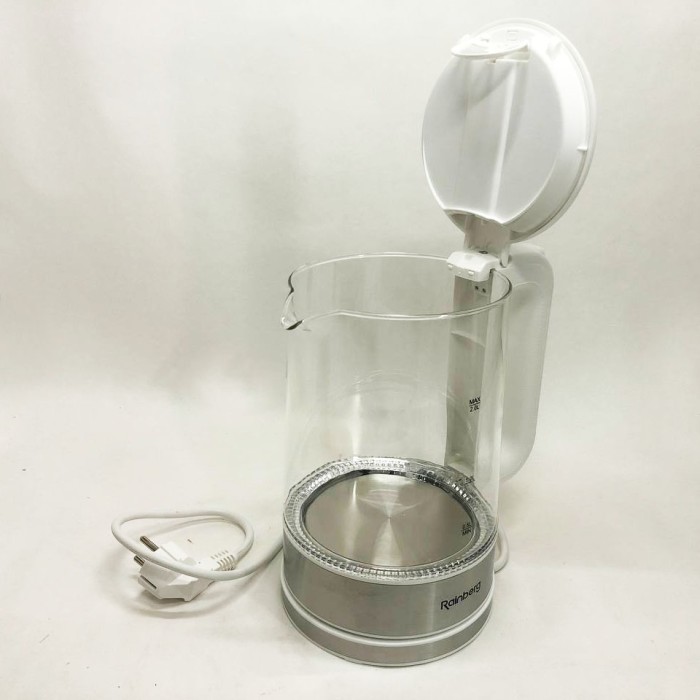 Надійний скляний електрочайник з підсвічуванням Rainberg, Вишуканий електрочайник PS-20