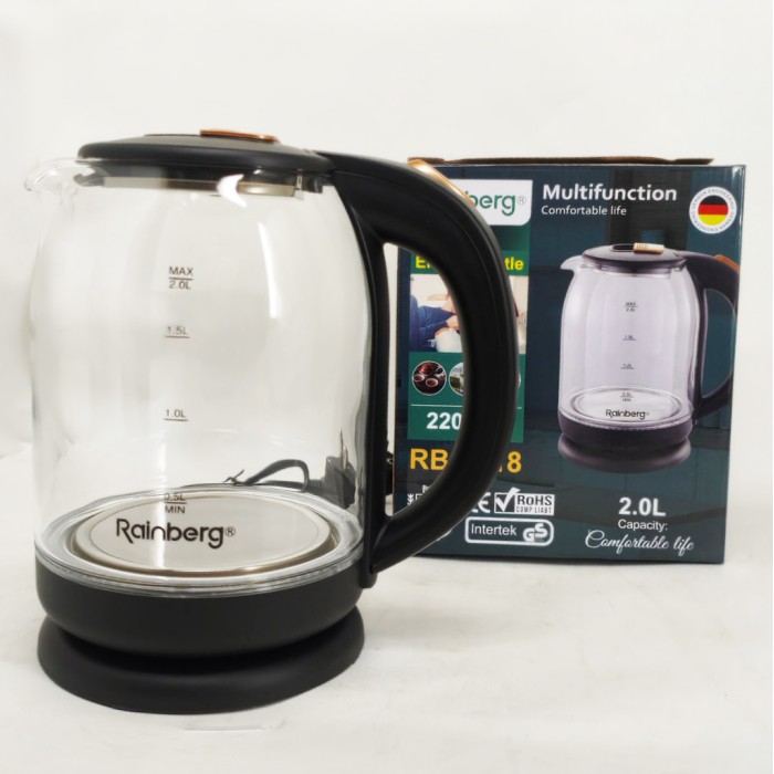 Електрочайник Rainberg RB-2218 3200Вт 2л Black