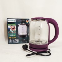 Електричний чайник з індикатором води Rainberg RB-2218 3200Вт 2л, Стильний електричний чайник YG-49