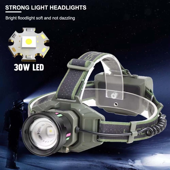 Світлодіодний ліхтар з кріпленням на голову, Налобний ліхтар з кріпленням на голову WO-65