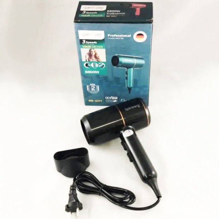 Фен для волосся з регульованою температурою Rainberg, Хороший електричний фен, Фени для сушіння волосся OI-51