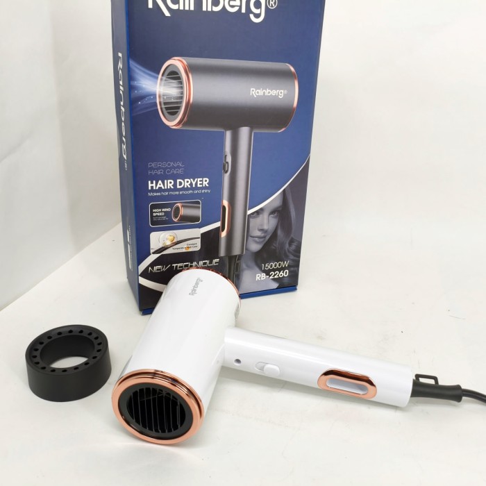 Фен-стайлер для сушіння волосся Rainberg RB-2260 1500Вт, Хороший електричний фен, Хороший потужний фен GV-88