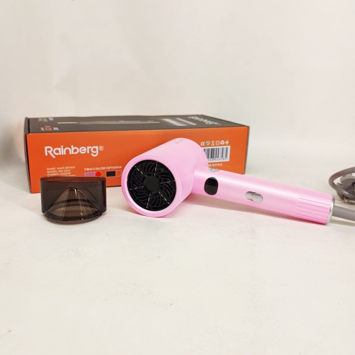 Професійний фен для волосся з іонізацією Rainberg RB-2253 2000Вт Pink