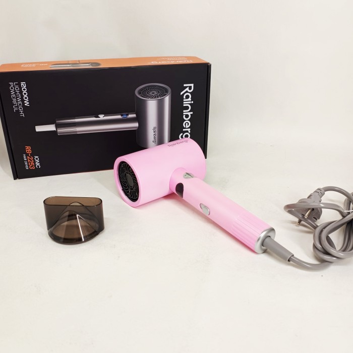 Професійний фен для волосся з іонізацією Rainberg RB-2253 2000Вт Pink