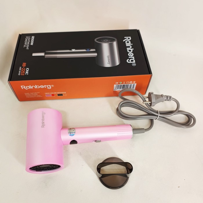 Хороший потужний фен Rainberg RB-2253 2000Вт, Фени для сушіння волосся, Потужний фен для волосся IW-61