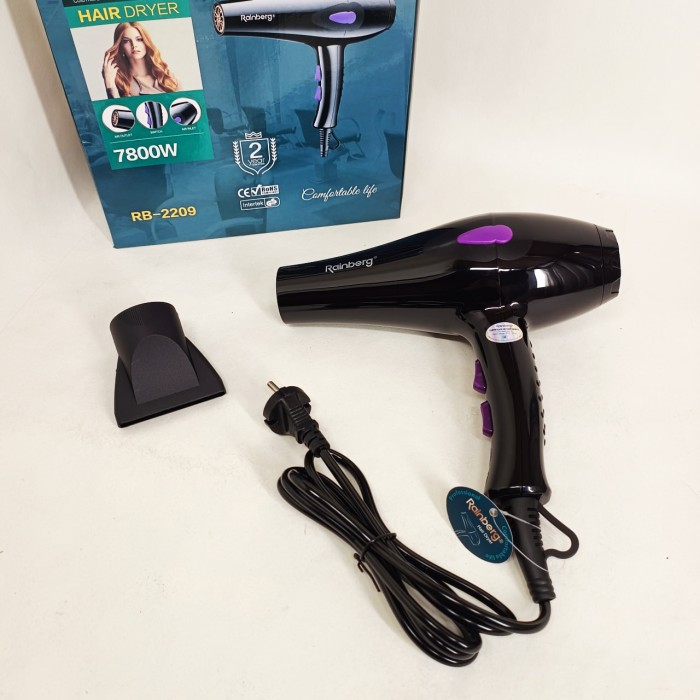 Фен-стайлер для сушіння волосся Rainberg RB-2209 7800Вт, Фен з холодним і теплим режимами LY-93