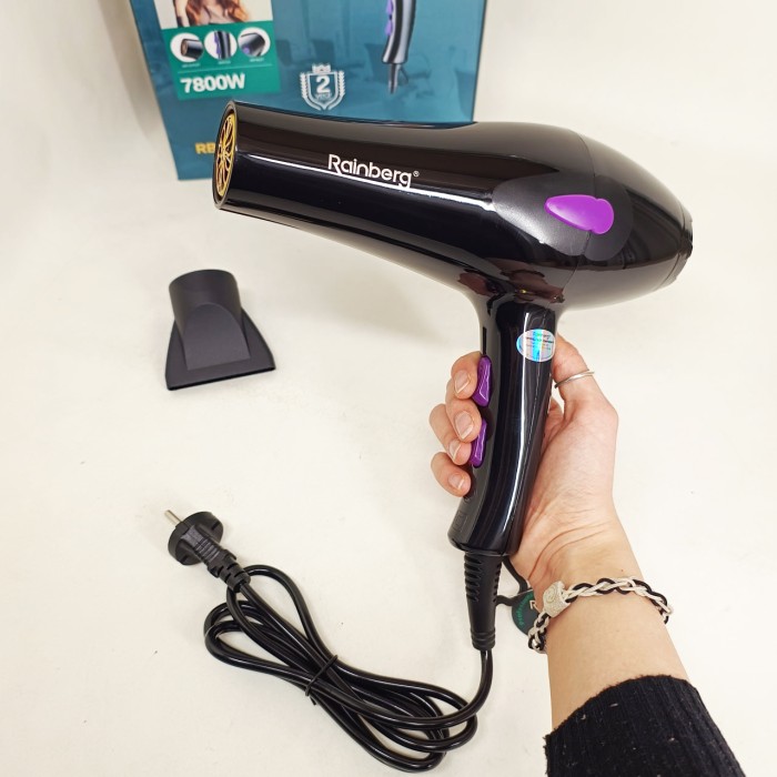 Фен-стайлер для сушіння волосся Rainberg RB-2209 7800Вт, Фен з холодним і теплим режимами LY-93