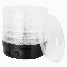 Сушарка для фруктів та овочів 5 ярусів 800Вт чорний Rainberg RB-912 електро дегідратор DW-70