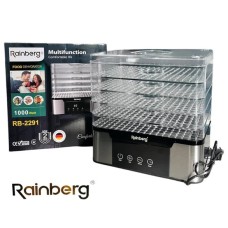 Електрична сушарка для овочів та фруктів Rainberg RB-2291 1000Вт EU-12
