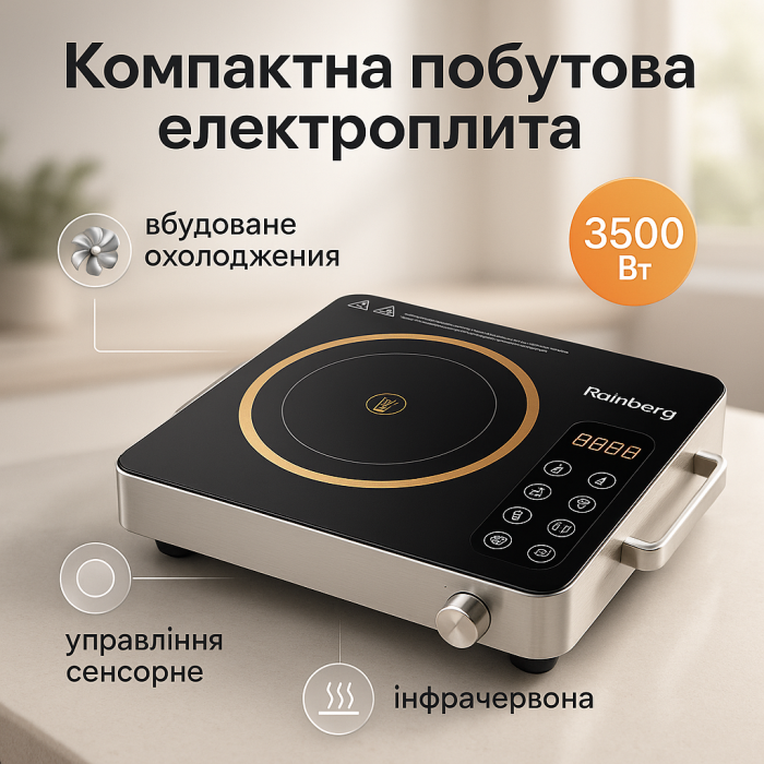 Плита інфрачервона Rainberg RB-2278 3200Вт