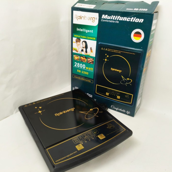 Настільна індукційна електрична плита для кухні Rainberg, Маленька електроплита настільна HQ-95