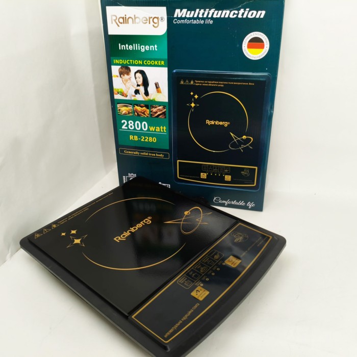 Настільна індукційна електрична плита для кухні Rainberg, Маленька електроплита настільна HQ-95