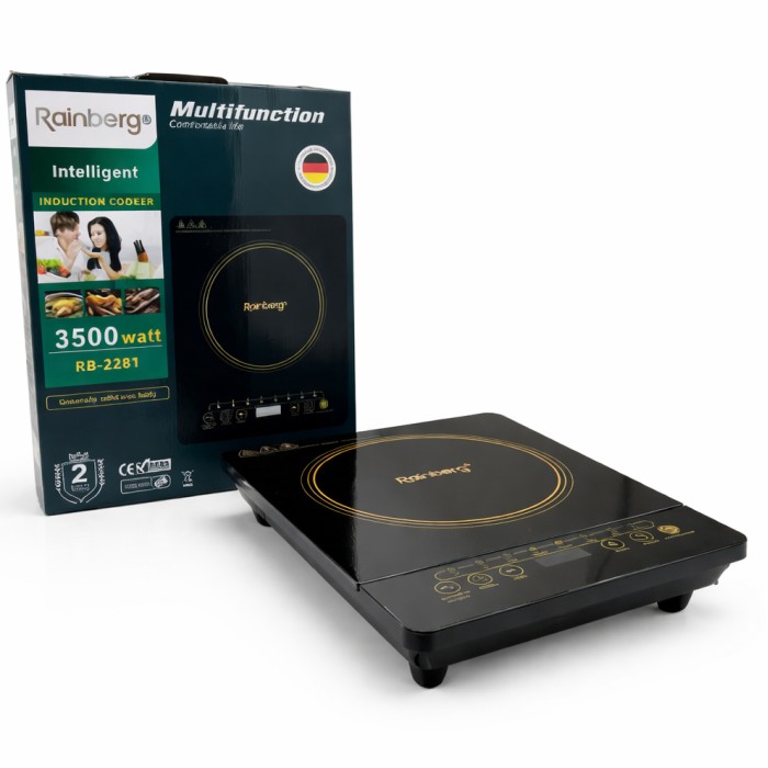 Індукційна плита на 1 конфорку Rainberg RB-2279 3500 Вт LED-дисплей CU-80