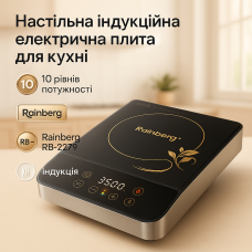 Індукційна плита на 1 конфорку Rainberg RB-2279 3500Вт LED-дисплей