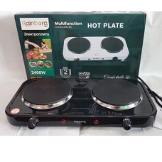 Електрична плита дискова плита Rainberg RB-999 електроплита 2400Вт Black TD-66