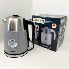 Чайник електричний із датчиком температури Rainberg RB-2314 Gray BM-28