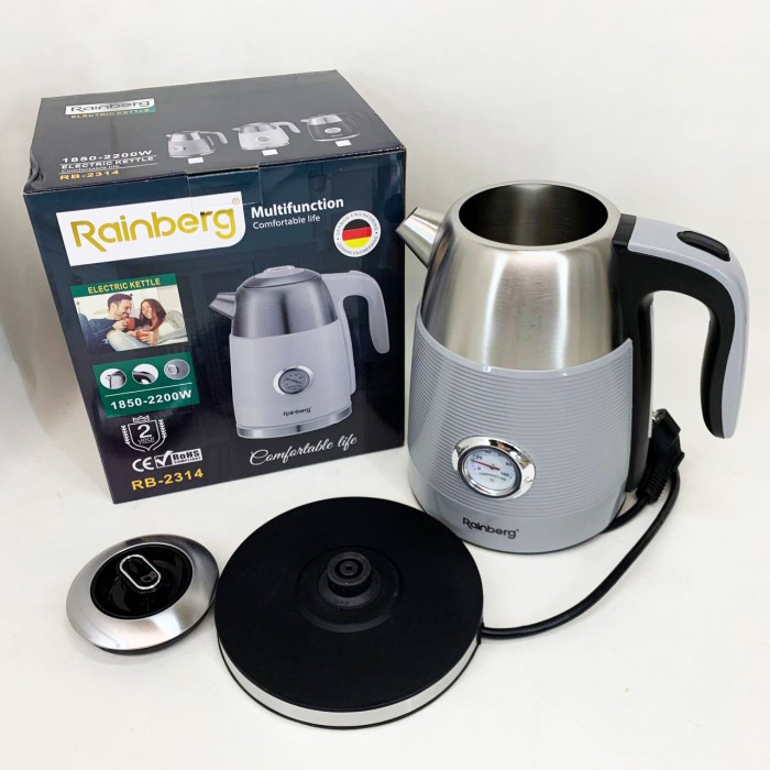 Чайник для побутового використання Rainberg, Якісний електрочайник для кухні, Електрочайник на кухню CE-38