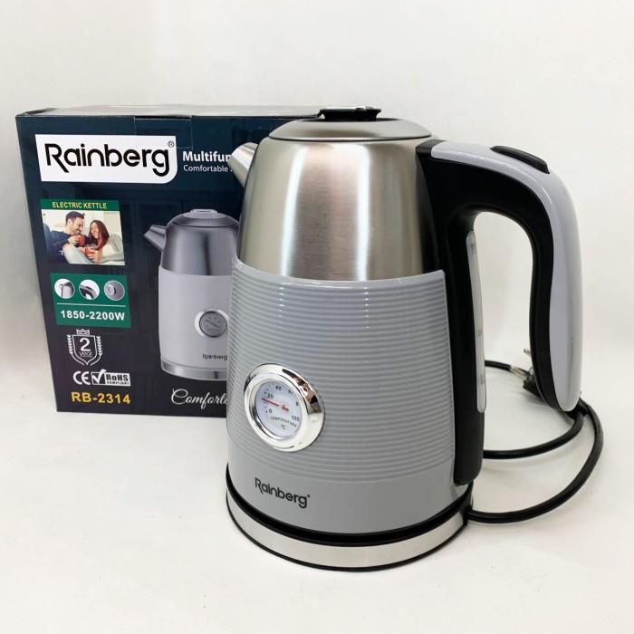 Чайник для побутового використання Rainberg, Якісний електрочайник для кухні, Електрочайник на кухню CE-38