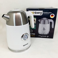 Чайник електричний з датчиком температури Rainberg RB-2314 White SJ-18