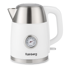 Чайник електричний з датчиком температури Rainberg RB-2314 2200Вт 1.7л White
