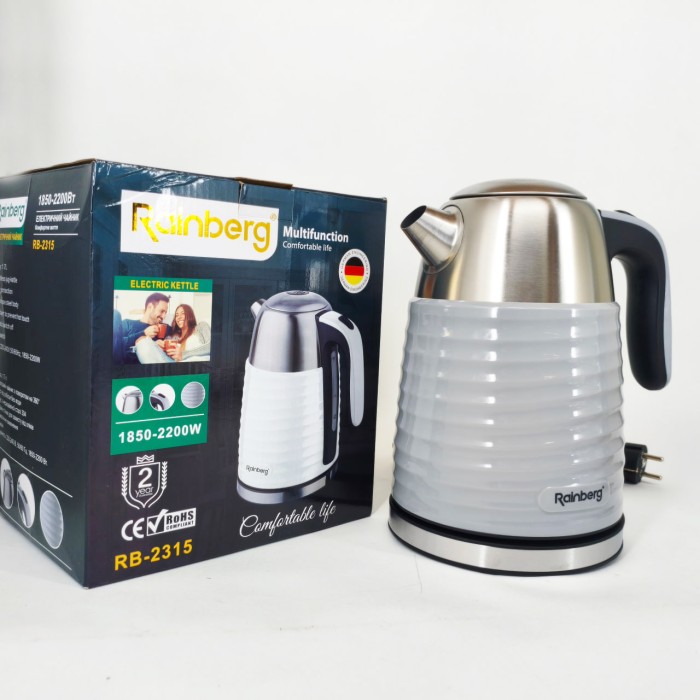 Надійний електричний чайник Rainberg, Чайник електричний домашній для побутового використання BY-11
