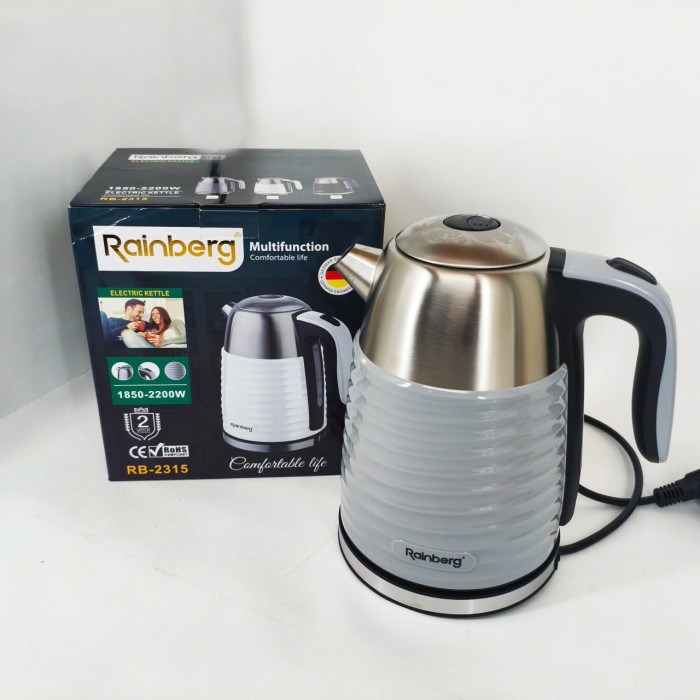 Надійний електричний чайник Rainberg, Чайник електричний домашній для побутового використання BY-11