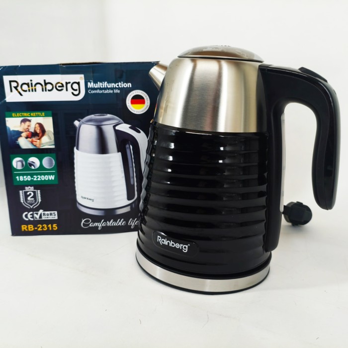 Чайник електричний Rainberg RB-2315 1.8л 2200Вт Black