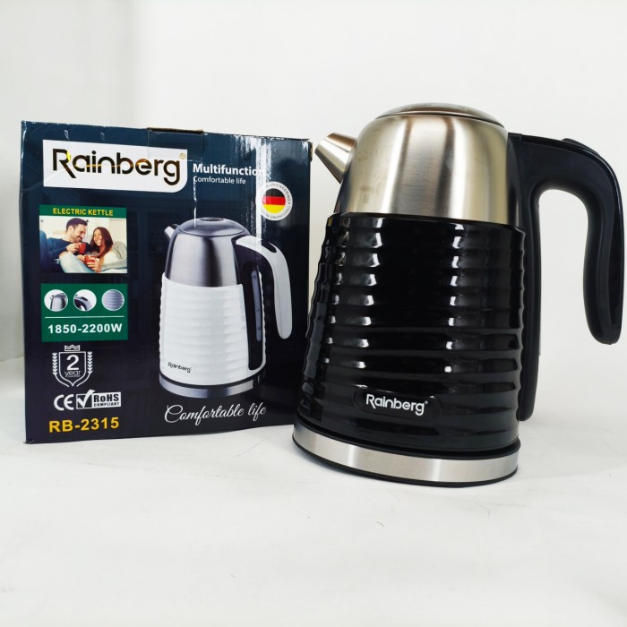 Чайник електричний Rainberg RB-2315 1.8л 2200Вт Black
