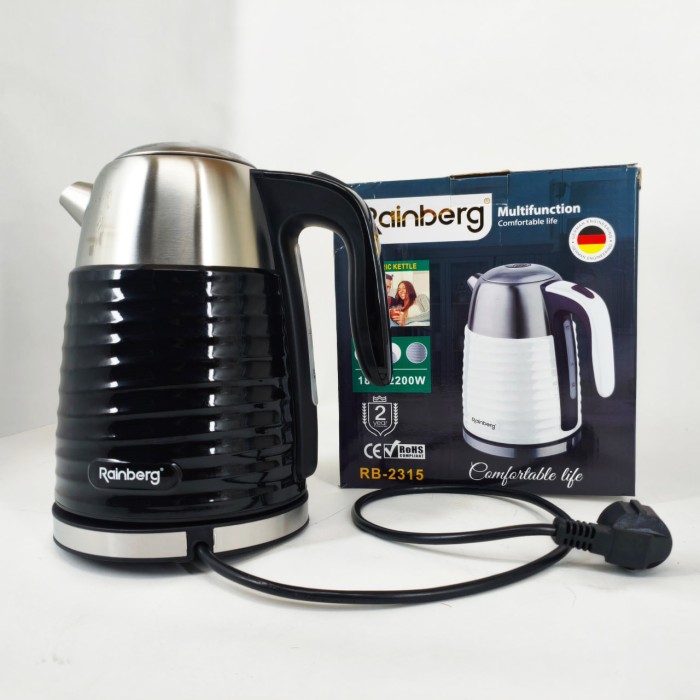 Чайник електричний Rainberg RB-2315 1.8л 2200Вт Black