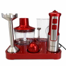 Багатофункціональний блендер 6в1 Rainberg RB-2293 1200Вт кухонний подрібнювач ручний блендер міксер Red WN-61