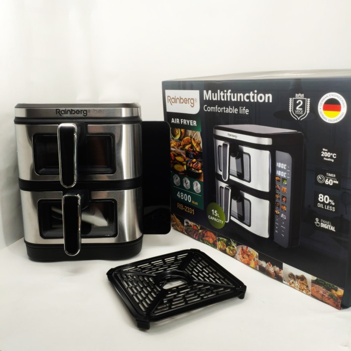 Домашня фритюрниця аерогриль без олії Rainberg, Фритюрниця без олії вигідна пропозиція AW-46