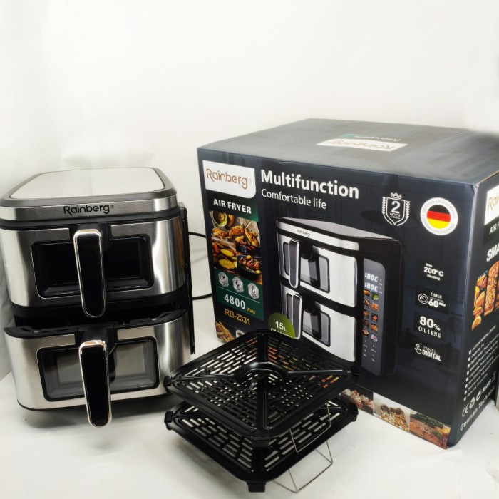 Домашня фритюрниця аерогриль без олії Rainberg, Фритюрниця без олії вигідна пропозиція AW-46