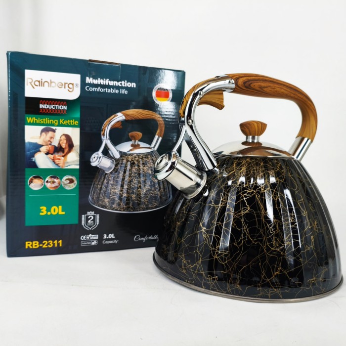 Нержавіючі чайники зі свистком, Якісний металевий чайник, Звичайний чайник на газову плиту HD-92