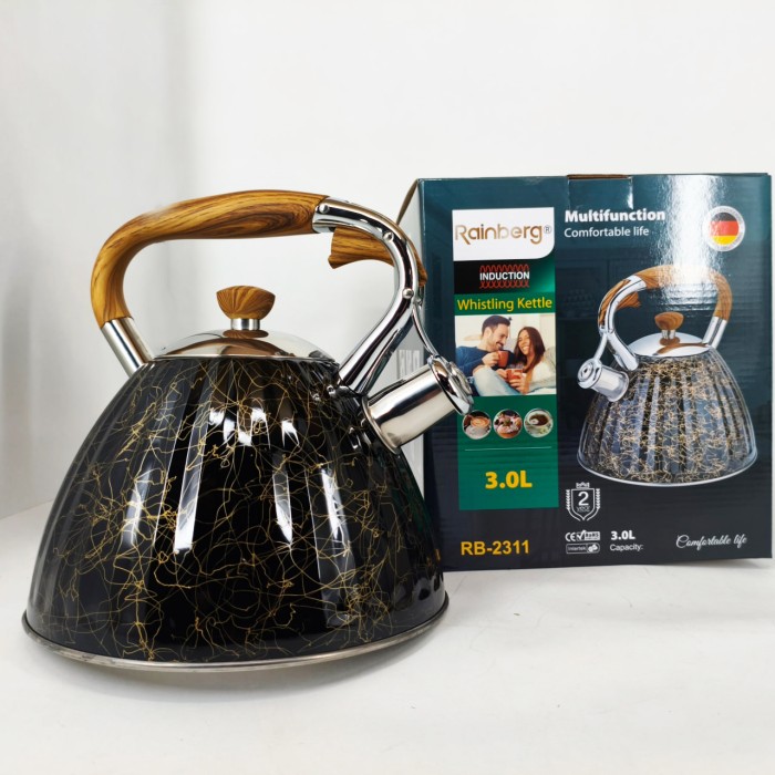 Нержавіючі чайники зі свистком, Якісний металевий чайник, Звичайний чайник на газову плиту HD-92
