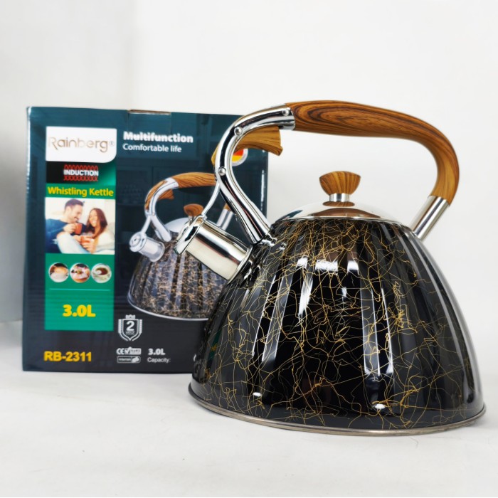 Нержавіючі чайники зі свистком, Якісний металевий чайник, Звичайний чайник на газову плиту HD-92