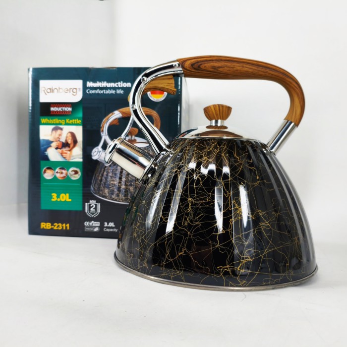 Нержавіючі чайники зі свистком, Якісний металевий чайник, Звичайний чайник на газову плиту HD-92