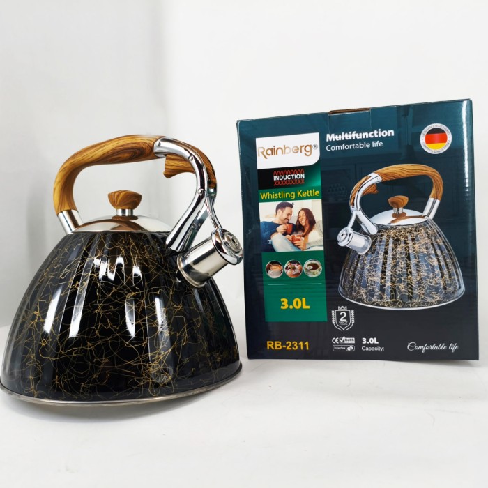 Нержавіючі чайники зі свистком, Якісний металевий чайник, Звичайний чайник на газову плиту HD-92