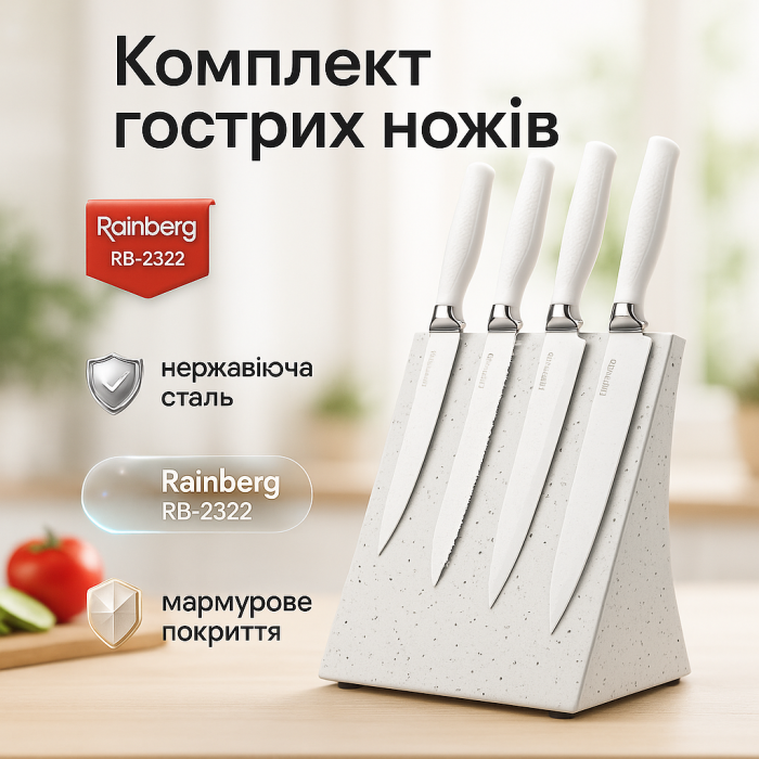 Сталеві кухонні ножі, Товари для кухні ножі, Нержавіючий кухонний ніж, Набір литих ножів для кухні PN-35
